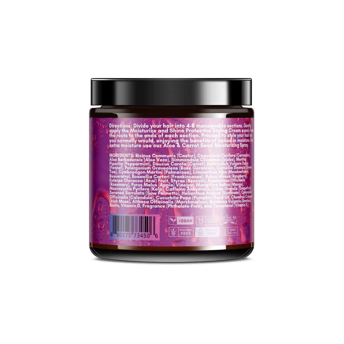 Beauty Gate Aloe & Gulerodsfrø Moisturizer og Shine - Styling Cream - 227 g