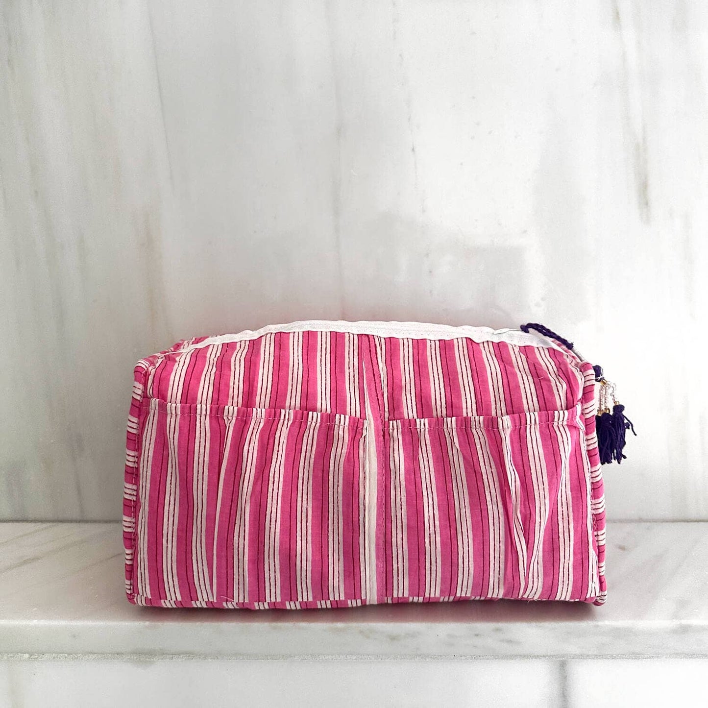 HAPPY IKAT kosmetikpung pink