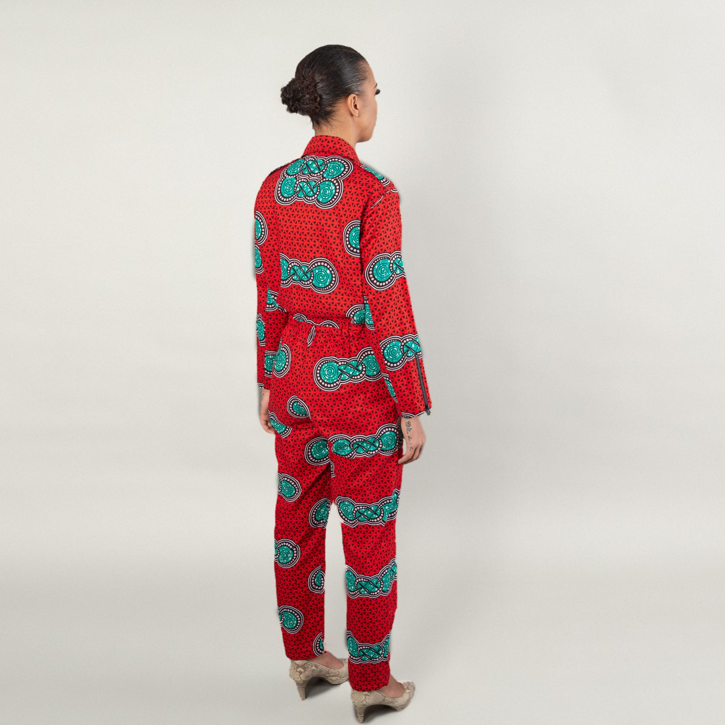 UDSALG 50 % - CONGO COPENHAGEN - Kinshasa Jumpsuit - Rød