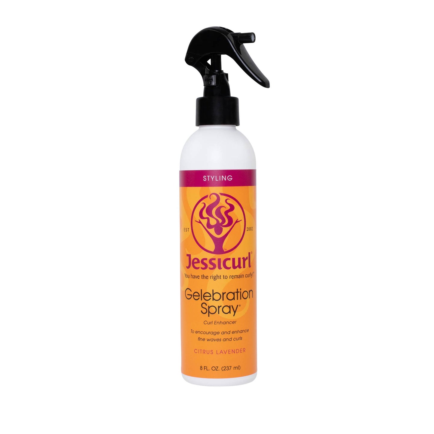 Jessicurl Gelebration Spray. Forstærker krølstrukturen i fint hår.