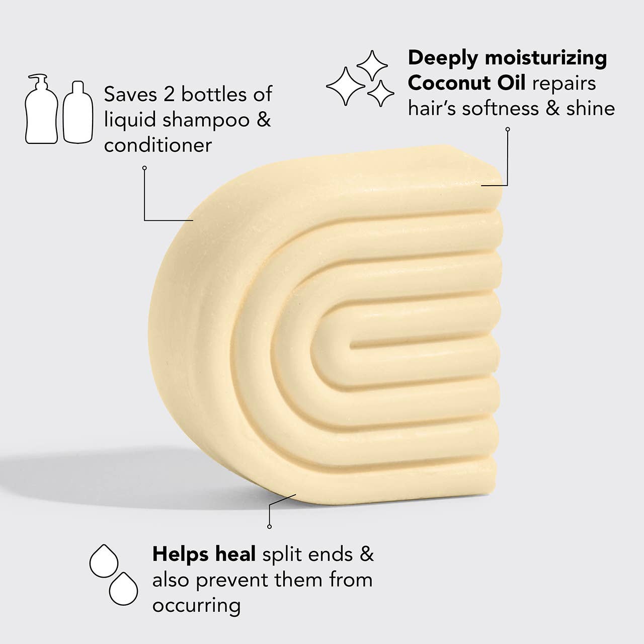 Coconut Repair Conditioner Bar/maske til tørt hår