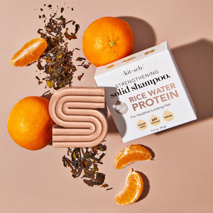 Rice Water Protein Shampoo Bar - Styrkende for hårvækst