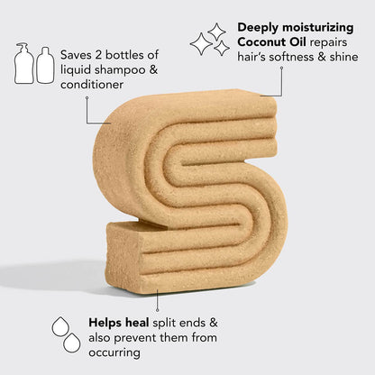 Coconut Shampoo Bar - Fugtgivende