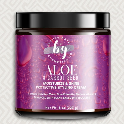 Beauty Gate Aloe & Gulerodsfrø Moisturizer og Shine 227g