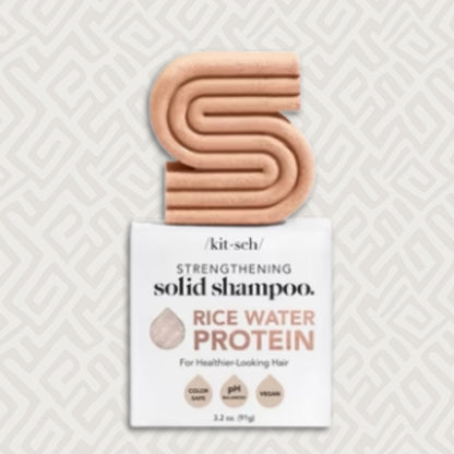 Rice Water Protein Shampoo Bar - Styrkende for hårvækst