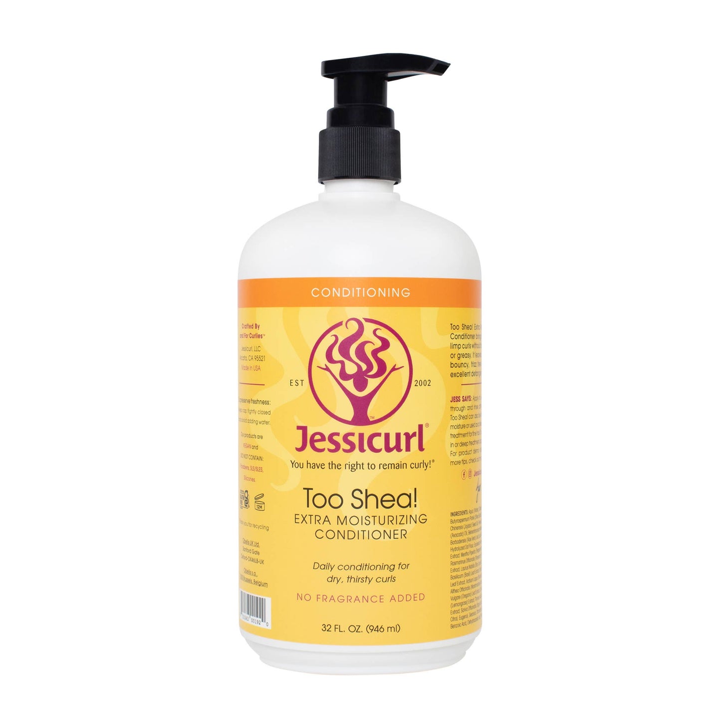 Jessicurl Too Shea! Ekstra fugtgivende balsam til tørstige krøller.