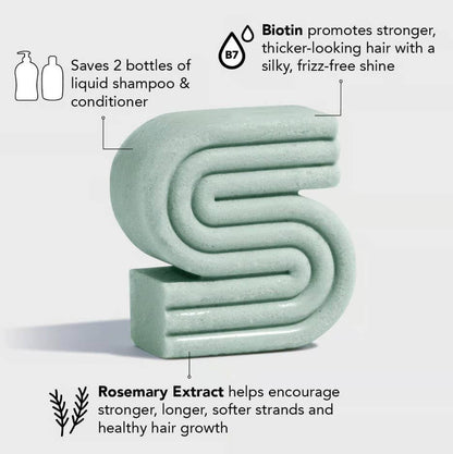 Rosmarin & Biotin Shampoo Bar - Volumen