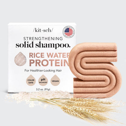 Rice Water Protein Shampoo Bar - Styrkende for hårvækst Made In Congo