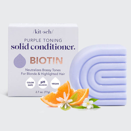 Lilla Toning Conditioner Bar - til blondt og gråt hår made In Congo