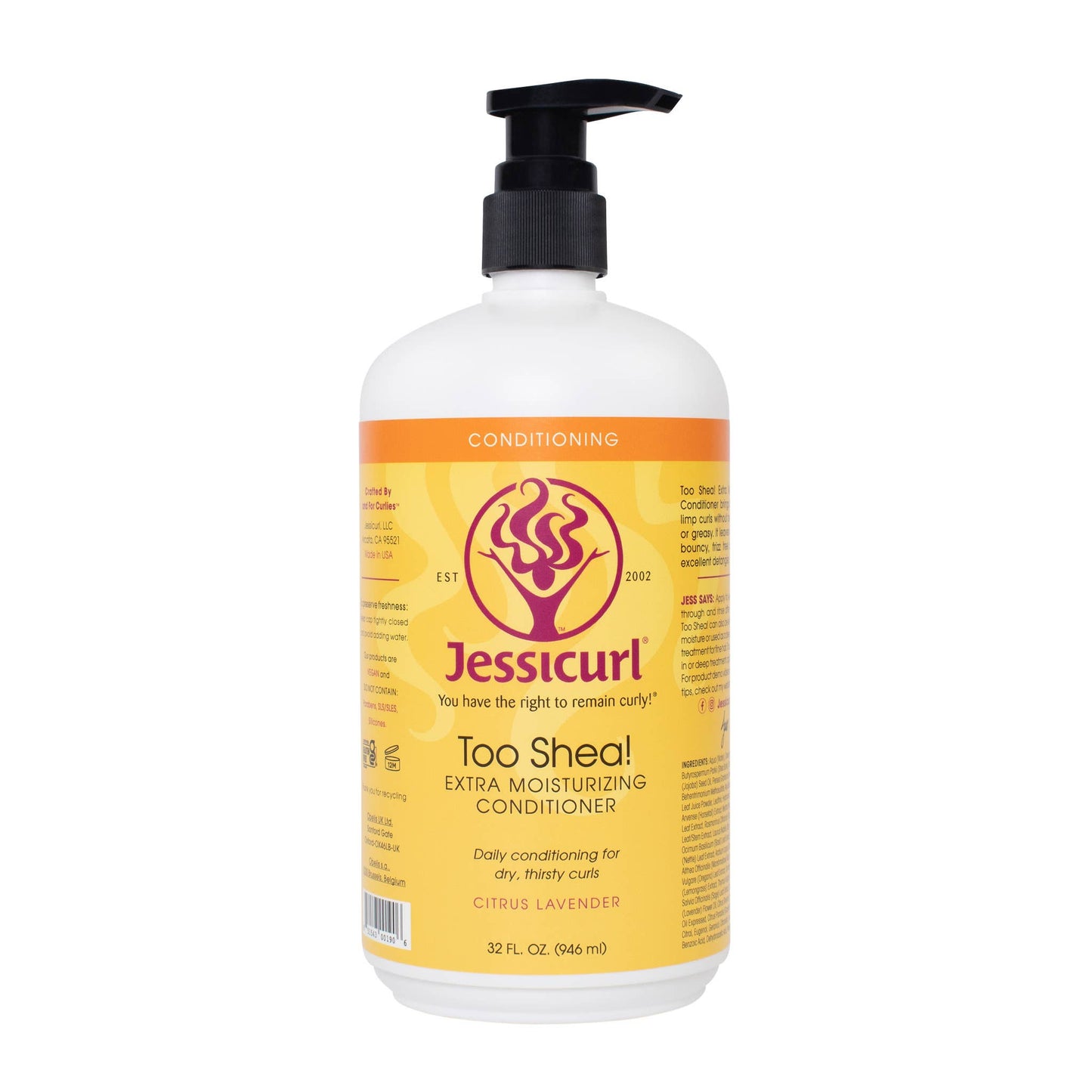 Jessicurl Too Shea! Ekstra fugtgivende balsam til tørstige krøller.