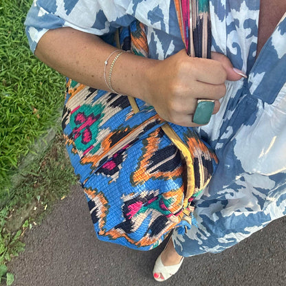 BLUE IKAT Stor rejsetaske