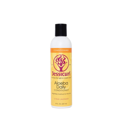 Jessicurl Aloeba daglig balsam. Vægtløs fugt for fint hår.