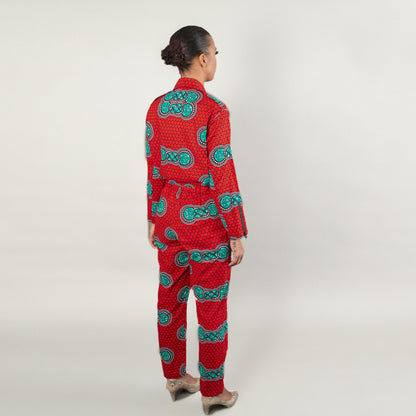 UDSALG 50 % - CONGO COPENHAGEN - Kinshasa Jumpsuit - Rød